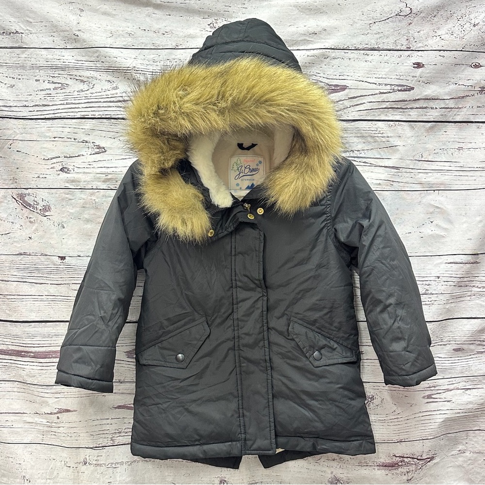 J.Crew Girls Hooded Parka Jacket Size XS